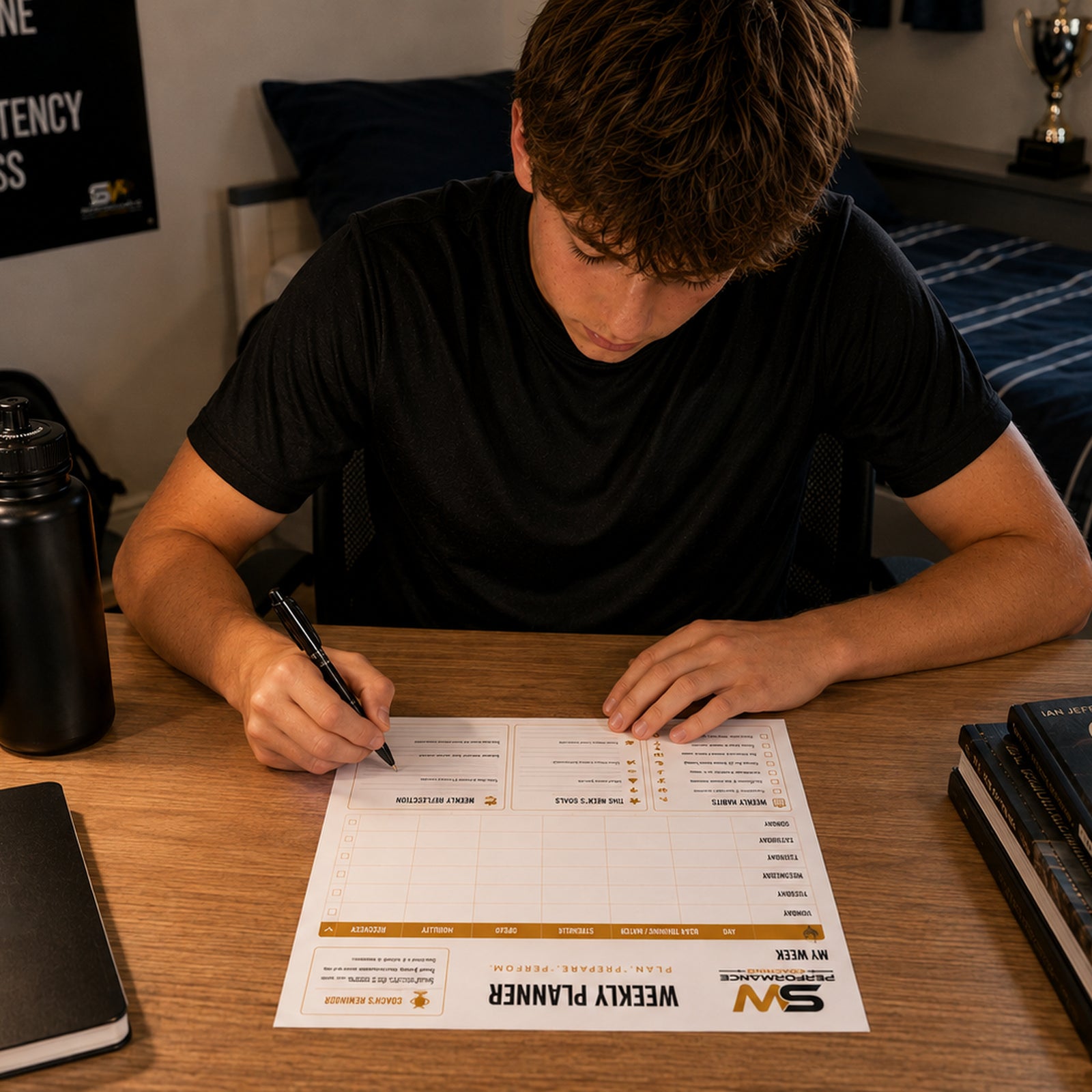 Weekly Sports Training Planner for Young Athletes – Printable A4 PDF- Digital download